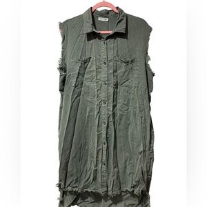 Carole Christian Design Frayed Fringe Dress